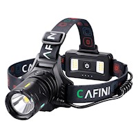 Linterna de Cabeza LED Cafini 30W Zoom Recargable con Luz Trasera RGB